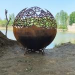 Outdoor Wood Burner Fired corten Steel Fire Bowl Assembly Required for sale