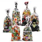 Halloween Skeleton Cellophane Treat Bag 150pcs For Kids