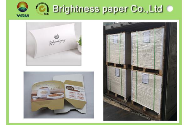 Mixed Pulp Material White Cardboard Sheets For Cosmetics Packing 700 * 1000mm