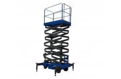 China 3Kw with 450Kg Loading  Reaching Height 12m Motorized  Scissor Lift supplier
