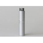 Round Metal 5ml Refillable Twist And Spritz Atomiser Travel Perfume Bottle Twisted Matte Silver Color for sale