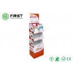 Custom Logo Printed Recyclable Cardboard POP Paper Floor Display For Promotion for sale