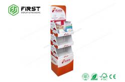 China Custom Logo Printed Recyclable Cardboard POP Paper Floor Display For Promotion supplier