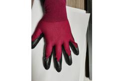 China Unisex EN388 4131 Labor Protection Latex Palm Coated Gloves 56 Grams supplier