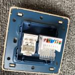 Computer Broadband Network Information Terminal RJ45 Socket / Telephone Wall Socket