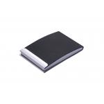Metal/PU Business Card Holder With Snap Closure Professional And Elegant Design for sale