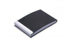 China Metal/PU Business Card Holder With Snap Closure Professional And Elegant Design supplier