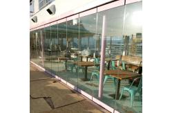 China Movable Partition Walls Folding Glass Frameless Aluminium Glass Partition supplier