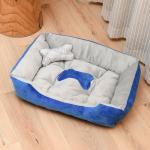 Autumn Winter Plush Dog Kennel Polyester Warm Washable Pet Bed for sale