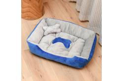 China Autumn Winter Plush Dog Kennel Polyester Warm Washable Pet Bed supplier