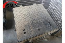 China Square Ductile Iron Manhole Cover With Single Seal C250 Cover And Frame supplier