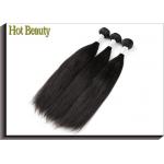 Custom Peruvian Remy Virgin Human Hair Extensions For Women , Black Straight