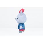 Cat Shape Soft Plush Toys Eco Friendly Smooth Feeling With Cowboy Clothing