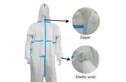 China VASTPROTECT-604 Microporous Nonwoven Coverall With Stick Strip En14126 Working Overall supplier