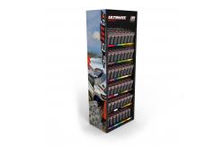 China Aerosol Paint Steel Display Stands Floor Shelf Display With Customized Logo supplier