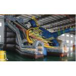 The  chameleon inflatable bouncy castle with slide inflatable dinasour amusement park for sale