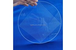 China Factory Custom Ultra Violet High Purity Laser Perforated Quartz Glass Sheet supplier