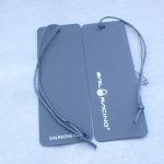 350G Black Paper Printed 18pt Clothing Hang Tags for sale