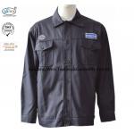 Black Fr Rated Jackets Shirt Anti Static Acid Alkali Resistant Oil Gas Working for sale