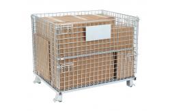 China Stackable Warehouse Wire Container Storage Cages Material Handling supplier