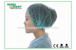 China Lightweight Disposable Nonwoven Mob Cap With Double Elastic supplier