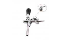China Chrome Plating Beer Keg Faucet , Brass Adjustable Flow Beer Taps supplier