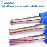 High Hardness Efficient Carbide End Mill With Precision Threads Chip Removal Threading Cutter for sale