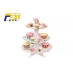 Stylish High - End Cardboard Cake Display Round Shape UV Coating For Birthday Party for sale