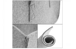 China 3 Size Multiple Use 0.3cm Felt Storage Boxes supplier