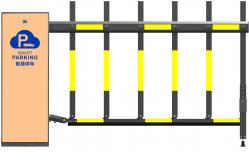 China 100W Motor Power Boom Barrier Gate with 430.5MHz Remote Control Frequency supplier