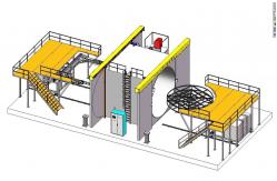 China 4.5m Oven Shuttle Type Rotomoulding Machine supplier