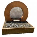 Durable Weathering Steel Water Fountain Customizable Landscape For Home