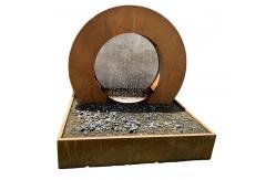 China Durable Weathering Steel Water Fountain Customizable Landscape For Home supplier
