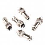 aviation plug socket Circular connector 8/9-Pin 16mm GX16-8 GX16-9 Male and Female Panel Metal Connector for sale