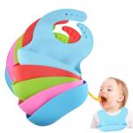 Unisex BPA Free Silicone Feeding Bibs That Catch Food CPSIA Approval for sale