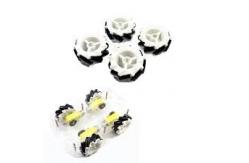 China Diameter 65MM Plastic Mecanum Wheel For 4WD Intelligent Trolley Robot supplier