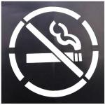 No Smoking PVC Stencil Wall Paint Stencil Not Easy Break Eco - Friendly Material for sale
