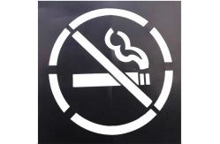 China No Smoking PVC Stencil Wall Paint Stencil Not Easy Break Eco - Friendly Material supplier