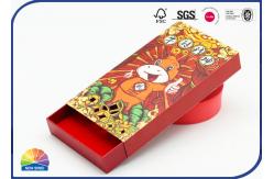 China Hollowed Out Coated Drawer Paper Box With Flocking EVA Insert 157gsm supplier