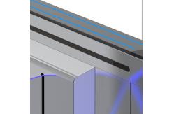 China RS485 TCP Flap Barrier Turnstile Pedestrian Speed Gates AC220V supplier