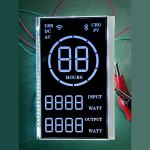 7 Segment VA Black LCD Customization Negative Display 5V 27PIN