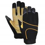 Durable Leather Palm Mechanics Wear Gloves High Abrasion CE Certified for sale