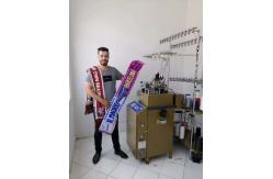 China OPEK Automatic Jacquard Football Fan Scarf Making Machine supplier