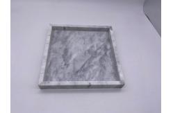China Rectangle Stone Serving Tray 100% Natural Marble Surface Edge supplier