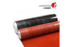 China 1000mm Width Matte Surface Silicone Coated Fiberglass Fabric For Smoke Curtain Project supplier