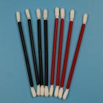 In Stock 768 Twisted Head Polyester Detailing Swab Cleanroom Microfiber Swab For Car Cleaning for sale