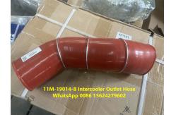 China Intercooler Outlet Air Hose 11M-19014-B CAMC Truck Parts Intercooled Gas Hose supplier