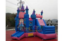 China Park Inflatable Bouncer Slide / Princess Inflatable Bounce House With Slide Moonwalk supplier