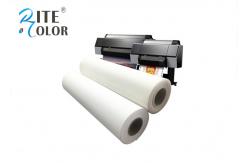 China Glossy Inkjet Cotton Canvas Roll , 400gsm White Silky Digital Printing Canvas supplier
