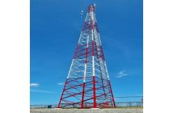 China Angular 3leg Galvanized Steel Mobile Antenna Tower With MW Brackets supplier